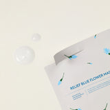 Relief Blue Flower Mask