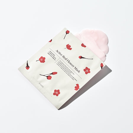 Active Red Flower Mask